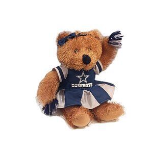 Dallas Cowboys Collectable NFL Cheerleader Plush Bear Toy Man Cave Football